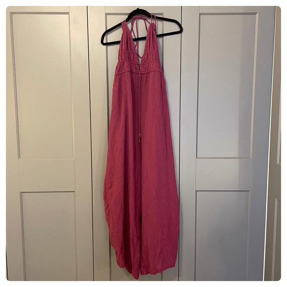 ❌SOLD❌Free People Endless Summer Whatever You Want Jumpsuit - Rose - Picture 5 of 8